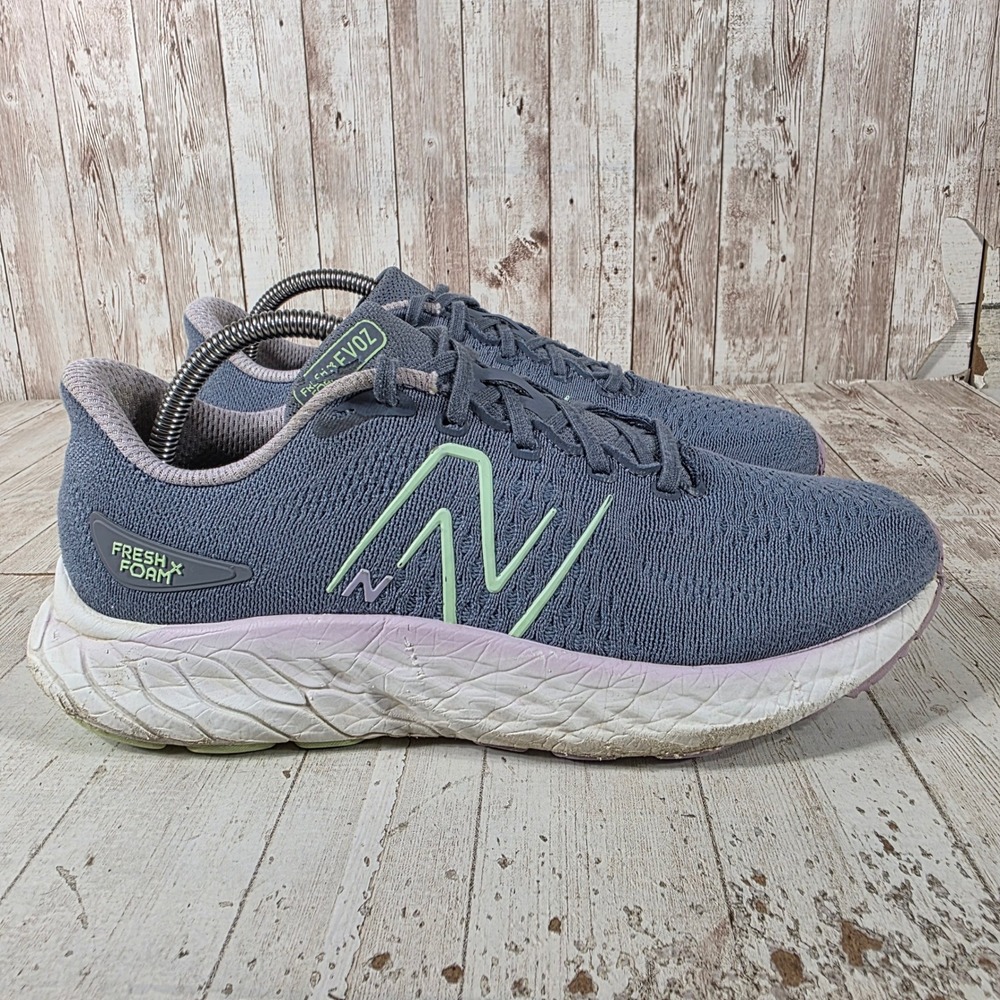 New Balance Fresh Foam X Evoz v3 Womens 10 Slate Blue Running Shoes WEVOZLU3